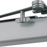 Heavy Duty Surface Door Closer, Hold Open Arm Thumb Turn, Full Plastic Cover, Adjustable Spring Size 1-6, Grade 1, 689/AL Painted Aluminum