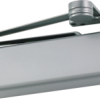 Heavy Duty Surface Door Closer, Dead Stop Non-Hold Open Arm, Full Plastic Cover, Adjustable Spring Size 1-6, Grade 1, 689/AL Painted Aluminum
