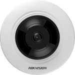 013008_L.png Network Fisheye Camera, 5 MP, 2560 x 1920 Resolution, 180 Degree Field of View, F1.2, EXIR 2.0, 120 DB Wide Dynamic Range, 3D DNR, 12VDC, PoE, H.265+, ONVIF, CE, UL, FCC, Hikvision White