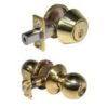 LSDA Grade 3 Single Combination Kwikset Ball Knob Bright Brass 30B3K Kd MK76676