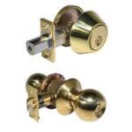 026840-1 LSDA Grade 3 Single Combination Kwikset Ball Knob Bright Brass 30B3K Kd MK76676