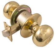 LSDA Grade 2 Privacy Knob Plymouth 2-3/8" Bright Brass 120P3 2 3/8