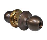 LSDA Grade 2 Storeroom Knob Ball Less Latch Less Cylinder Dark Bronze 140B10BE Lllc