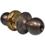LSDA GRADE 2 STOREROOM KNOB BALL LESS LATCH LESS CYLINDER DARK BRONZE 028541 - 140B10BE LLLC