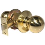 LSDA GRADE 2 PASSAGE KNOB BALL BRIGHT BRASS 028829 - 110B3 2 3/4