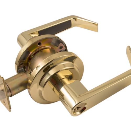 LSDA GRADE 2 STOREROOM LEVER SCHLAGE C BRIGHT BRASS 029355 - L140 3SC4 2-3/4UL