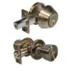 LSDA Grade 3 Single Cylinder Combination Kwikset With Tulip Knob Antique Brass 03G5K KA20