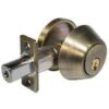 LSDA Grade 3 Single Cylinder Deadbolt Weiser Adjustable 4-WAY 5-PIN Antique Brass 20 5W KA4