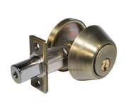 LSDA Grade 3 Single Cylinder Deadbolt Weiser Adjustable 4-WAY 5-PIN Antique Brass 20 5W KA4