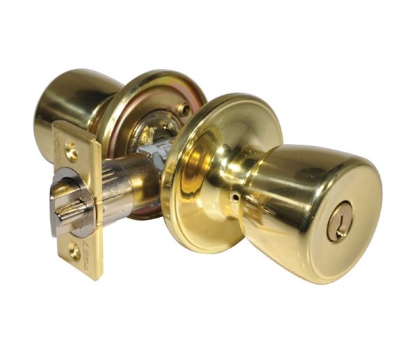 LSDA GRADE 3 ENTRY KNOB TULIP BRIGHT BRASS WEISER 041128 - 00G3W KA4