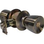 LSDA Grade 3 Entry Knob Standard Antique Brass Weiser 10S5W KA4