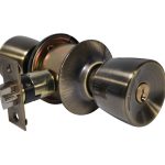 LSDA GRADE 3 ENTRY KNOB STANDARD ANTIQUE BRASS WEISER 041130 - 10S5W KA4