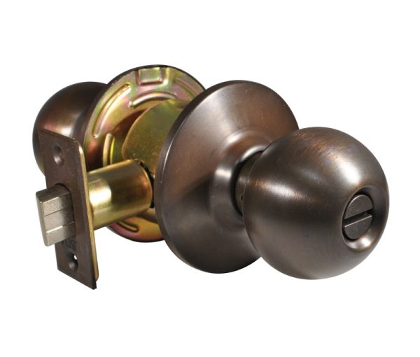 LSDA GRADE 2 PRIVACY KNOB BALL DARK BRONZE 041272 - 120B10BE2-3/8