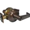 LSDA Grade 2 Privacy Lever Providence 2-3/4" Dark Bronze L120 10BE2-3/4