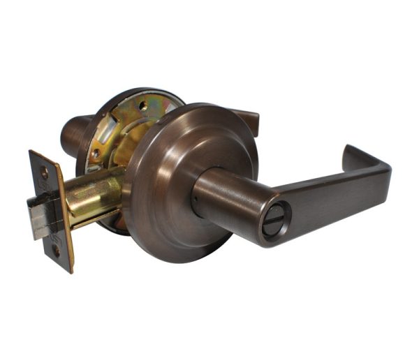 041273.jpg LSDA GRADE 2 PRIVACY LEVER PROVIDENCE 2-3/4" DARK BRONZE 041273 - L120 10BE2-3/4