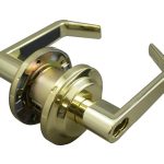 LSDA GRADE 2 STOREROOM LEVER LESS LATCH BRIGHT BRASS SFIC 041275 - L140IC3LL