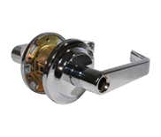 LSDA Grade 2 Storeroom Lever Providence Less Latch Less Cylinder Satin Chrome L140 26LLLC