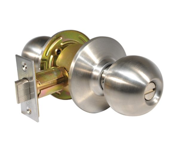 060564.jpg LSDA GRADE 2 PRIVACY KNOB BALL 2-3/8" STAINLESS STEEL 060564 - 120B32 2 3/8