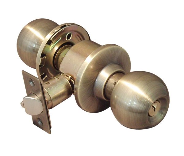 062599.jpg LSDA GRADE 3 STOREROOM KNOB BALL ANTIQUE BRASS SCHLAGE C 062599 - 14B5S KA4