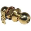LSDA Grade 3 Entry Knob Ball Millenium Bright Brass Kwikset 10B MB3K KA4