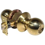 LSDA GRADE 3 ENTRY KNOB BALL MILLENIUM BRIGHT BRASS KWIKSET 068808 - 10B MB3K KA4