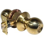 LSDA GRADE 3 ENTRY KNOB BALL MILLENIUM BRIGHT BRASS WEISER 068809 - 10B MB3W KA4