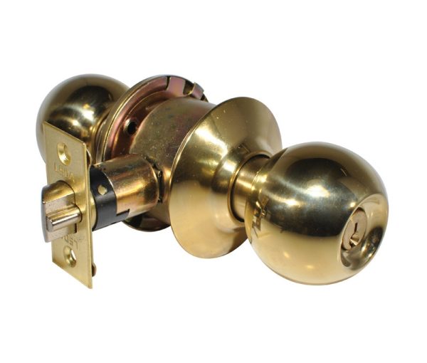 068809.jpg LSDA GRADE 3 ENTRY KNOB BALL MILLENIUM BRIGHT BRASS WEISER 068809 - 10B MB3W KA4