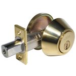 LSDA GRADE 3 SINGLE CYLINDER DEADBOLT KWIKSET ADJUSTABLE 4-WAY 5-PIN MILLENIUM BRIGHT BRASS 068810 - 20MB3K KA4
