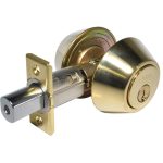068813.jpg LSDA GRADE 3 DOUBLE CYLINDER DEADBOLT WEISER ADJUSTABLE 4-WAY 5-PIN MILLENIUM BRIGHT BRASS 068813 - 25MB3W KA4