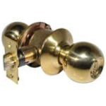 LSDA Grade 3 Entry Knob Ball Millenium Bright Brass Schlage C 10B MB3S KA4