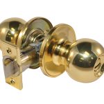 LSDA GRADE 3 PRIVACY KNOB BALL BRIGHT BRASS 070162 - 02B3