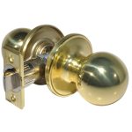 LSDA GRADE 3 PASSAGE KNOB BALL BRIGHT BRASS 070163 - 01B3