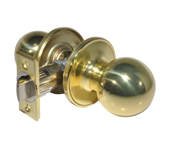 070163.jpg LSDA GRADE 3 PASSAGE KNOB BALL BRIGHT BRASS 070163 - 01B3
