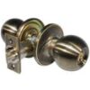 LSDA Grade 3 Entry Knob Ball Antique Brass Schlage C 00B5S KA4