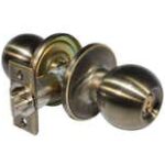 LSDA Grade 3 Entry Knob Ball Antique Brass Schlage C 00B5S KA4