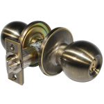 LSDA GRADE 3 ENTRY KNOB BALL ANTIQUE BRASS SCHLAGE C 070164 - 00B5S KA4