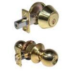 LSDA Grade 3 Single Combination Schlage C Ball Knob Millenium Bright Brass 30B MB3S KA20