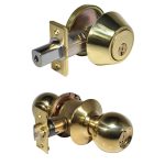 LSDA GRADE 3 SINGLE COMBINATION SCHLAGE C BALL KNOB MILLENIUM BRIGHT BRASS 070329 - 30B MB3S KA20