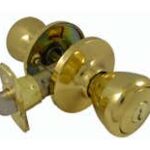 LSDA Grade 3 Entry Knob Kwikset Classic Bright Brass 70C3K4 2WAY