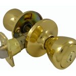LSDA GRADE 3 ENTRY KNOB KWIKSET CLASSIC BRIGHT BRASS 074186 - 70C3K4 2WAY