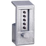 SIMPLEX PUSH BUTTON LOCK GRAY 2-3/4" BACKSET - 6204 86 41