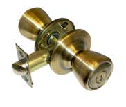 LSDA Grade 3 Entry Knob Kwikset Classic Antique Brass 70C5K4 2WAY