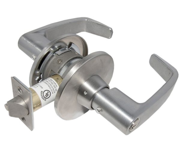 074870.jpg SARGENT GRADE 1 ENTRY LEVER SATIN CHROME LA KEYWAY ASA STRIKE - 28 11G05LL26D LA KD