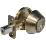 075377.jpg LSDA GRADE 3 SINGLE CYLINDER DEADBOLT KWIKSET 5-PIN KA4 ANTIQUE BRASS 075377 - 75 5RCL KA4