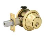 LSDA Grade 3 Spin To Lock Single Cylinder Deadbolt Kwikset Keyway 22 3K Vp
