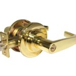 LSDA GRADE 1 ENTRY LEVER BRIGHT BRASS SCHLAGE C 077537 - LF2000 3