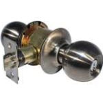 LSDA Grade 3 Entry Knob Ball Antique Nickel Kwikset 10B15A K KA4
