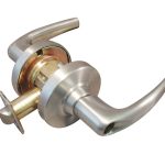 SCHLAGE GRADE 1 ENTRY LEVER ATHENS SATIN CHROME LESS CYLINDER - ND53LD ATH626