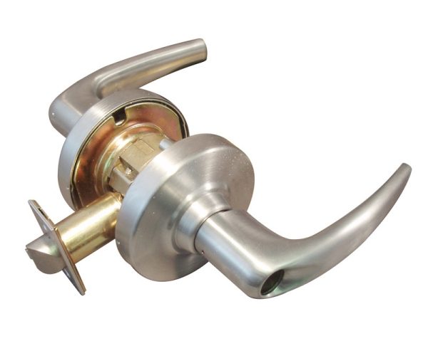 081726.jpg SCHLAGE GRADE 1 ENTRY LEVER ATHENS SATIN CHROME LESS CYLINDER - ND53LD ATH626
