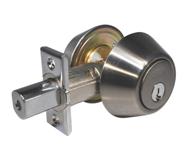 082753.jpg LSDA GRADE 3 DOUBLE CYLINDER DEADBOLT WEISER ADJUSTABLE 4-WAY 5-PIN SATIN NICKEL 082753 - 25 15W KA4